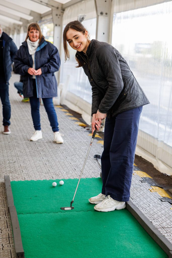 paramount team at Company conference golfing game