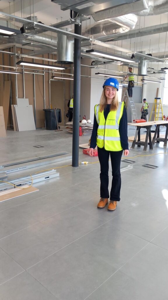 Paramount student designer at Menzies bare shell in Cardiff ready for fit out
